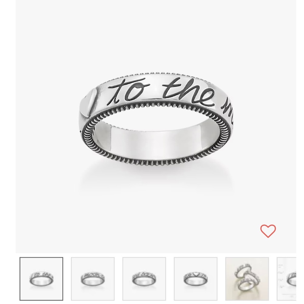 James Avery “to the moon and back” ring size 4.5